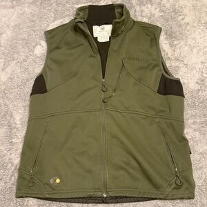 Beretta Men's Hunting Shooting Vest Olive Green Fleece Lined Size XL